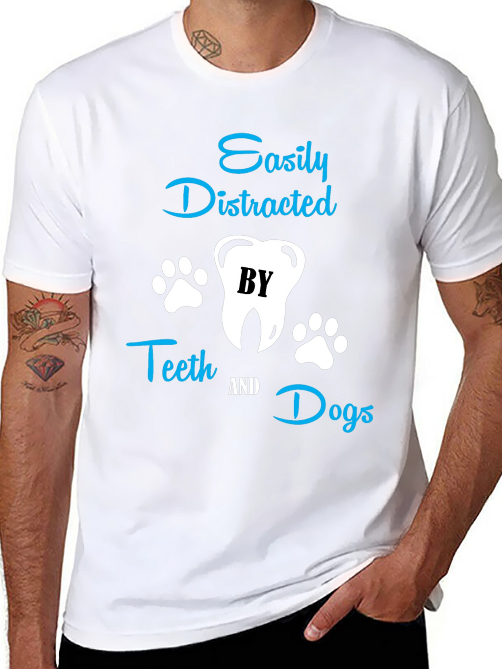 Easily Distracted by Teeth & Dogs T-Shirt