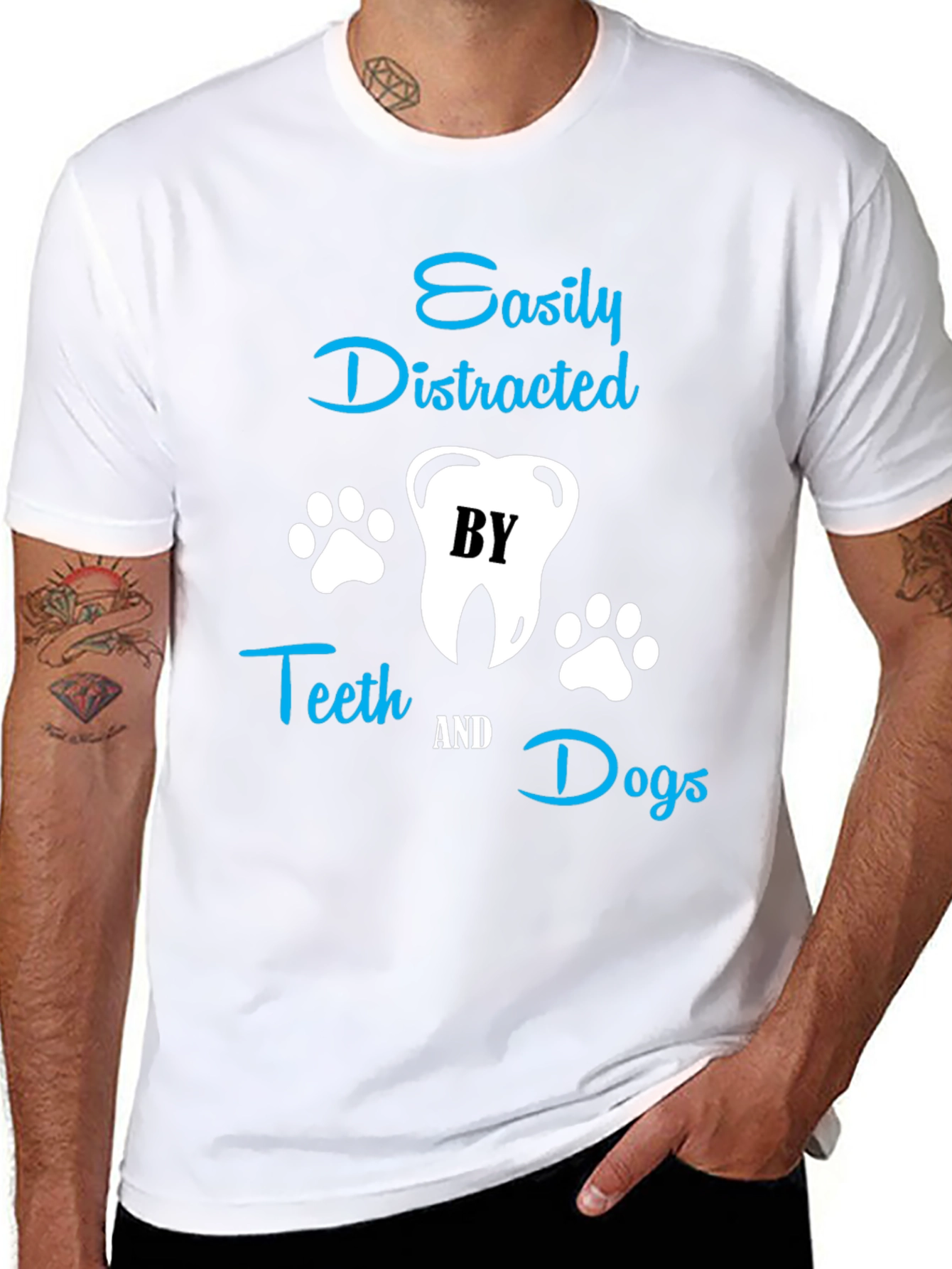 Easily Distracted by Teeth & Dogs T-Shirt