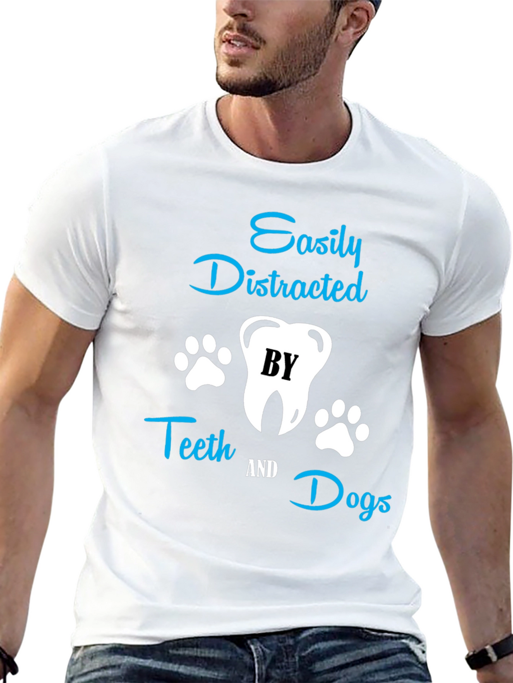 Easily Distracted by Teeth & Dogs T-Shirt