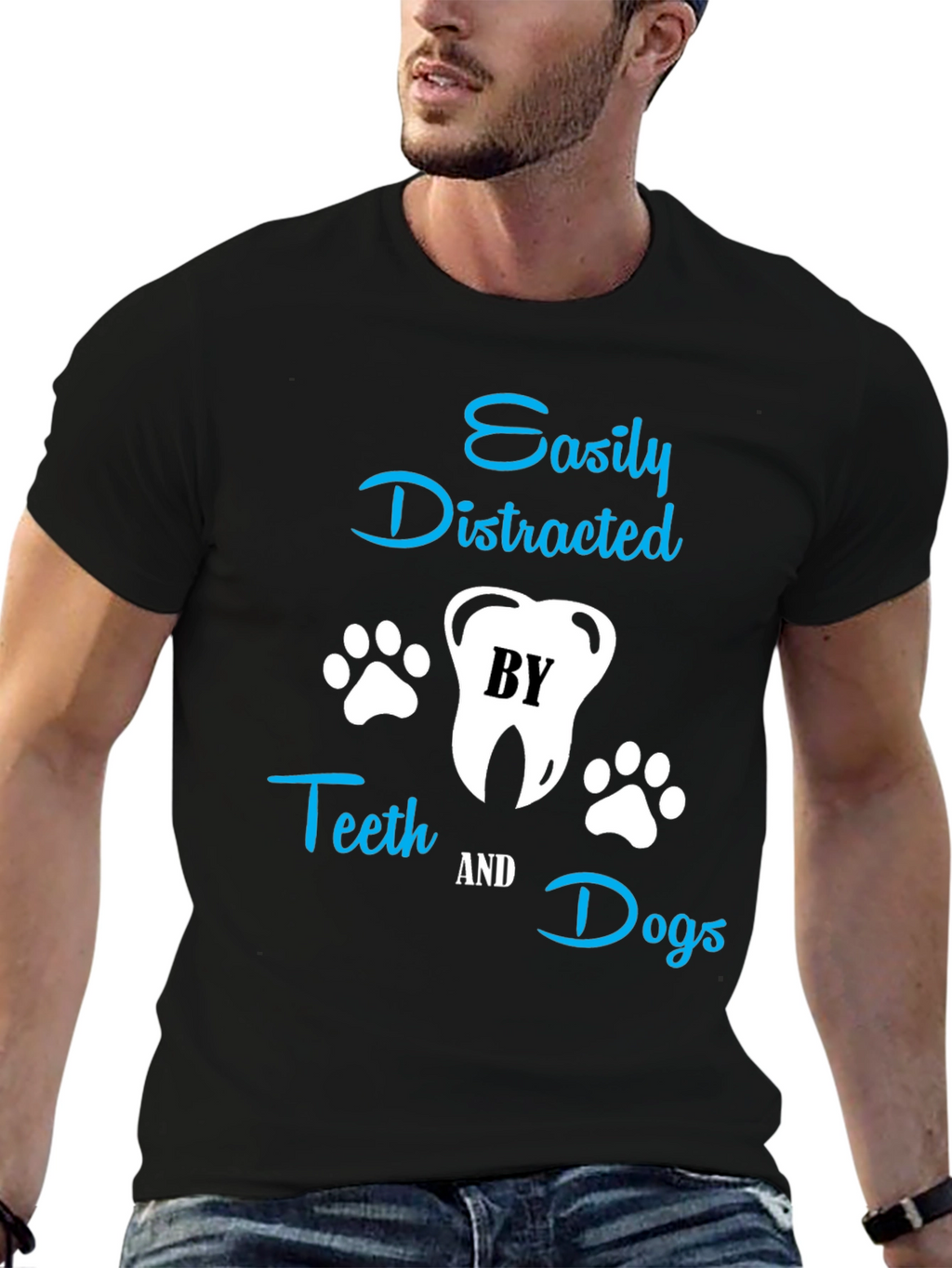 Easily Distracted by Teeth & Dogs T-Shirt