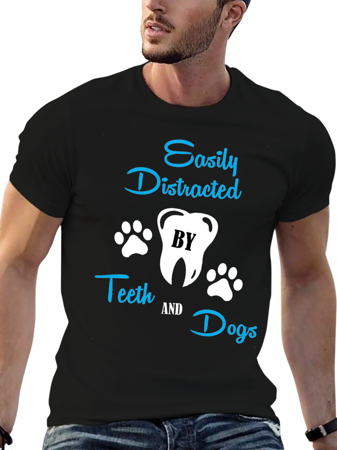 Easily Distracted by Teeth & Dogs T-Shirt