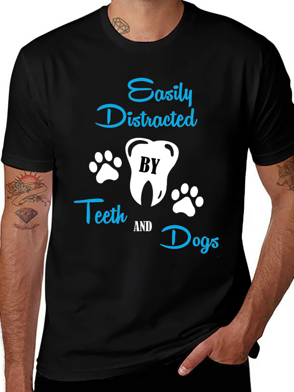 Easily Distracted by Teeth & Dogs T-Shirt