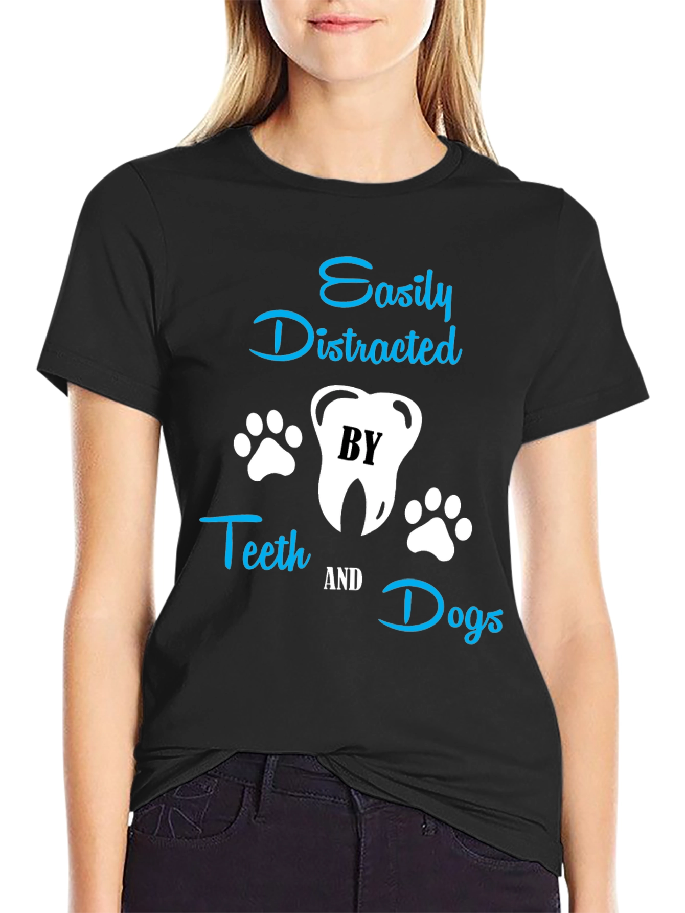 Easily Distracted by Teeth & Dogs T-Shirt