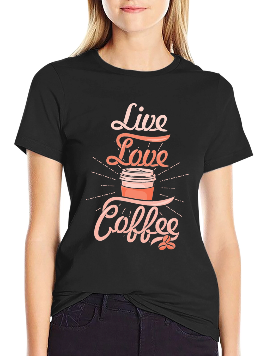 Live Love Coffee Black T-Shirt