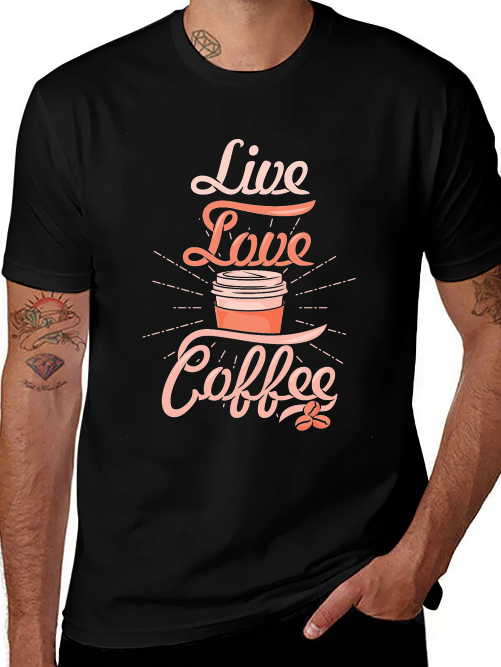 Live Love Coffee Black T-Shirt