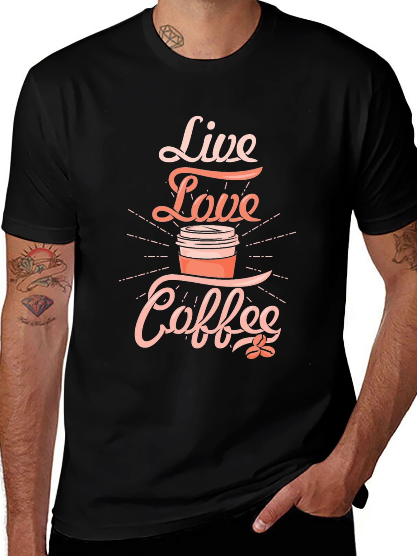 Live Love Coffee Black T-Shirt