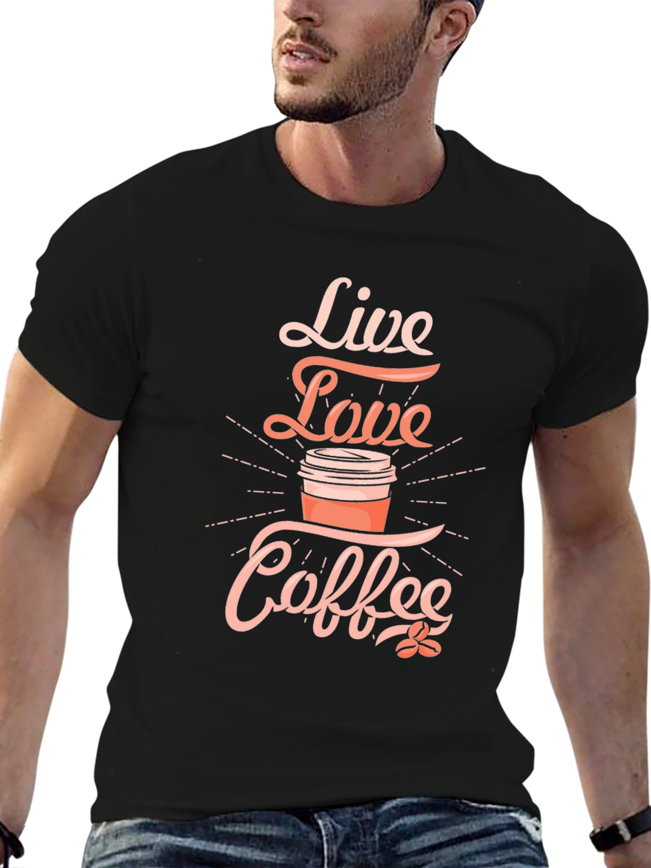 Live Love Coffee Black T-Shirt