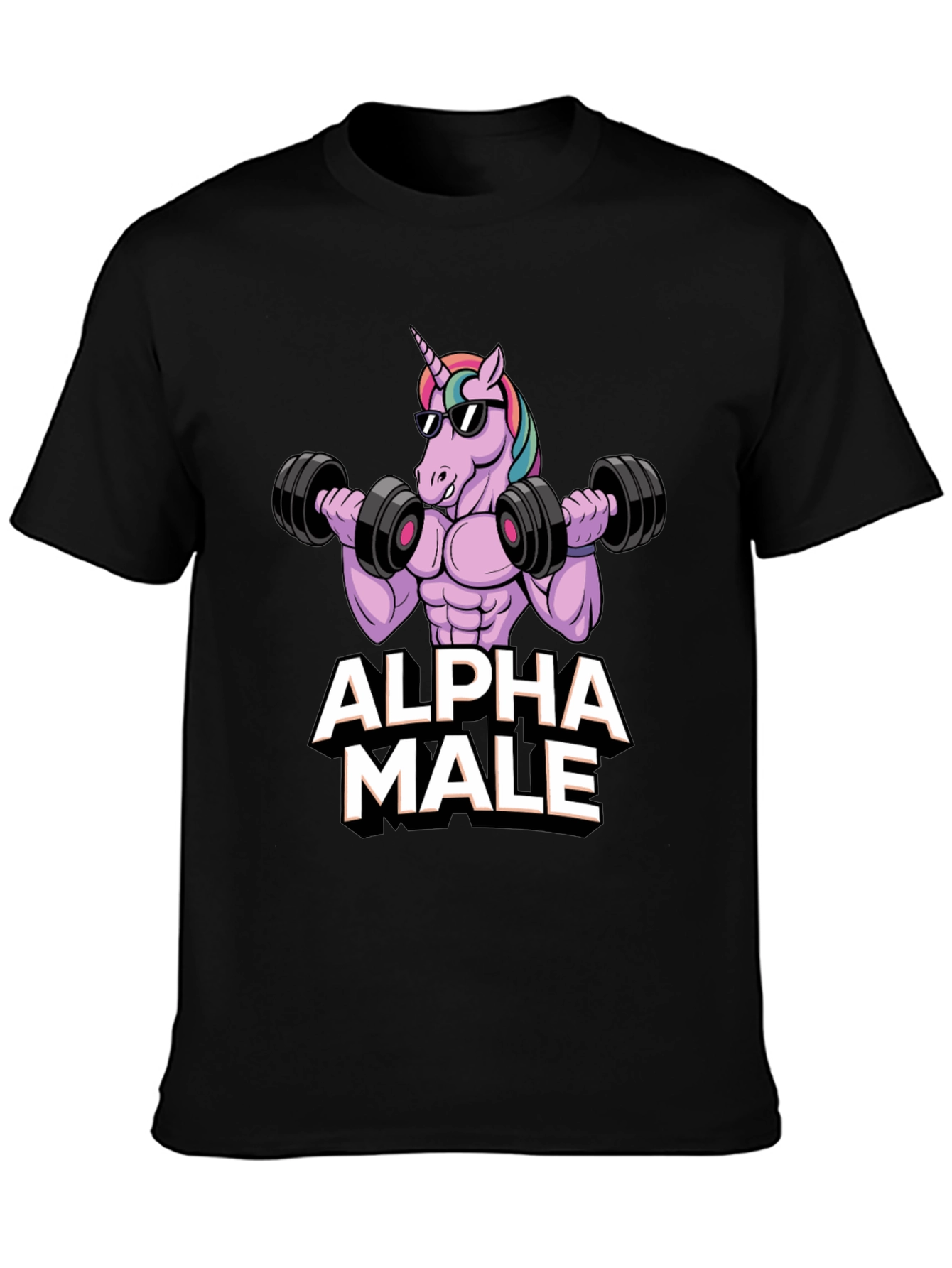 Alpha Male Unicorn T-Shirt | Workout Motivation Tee