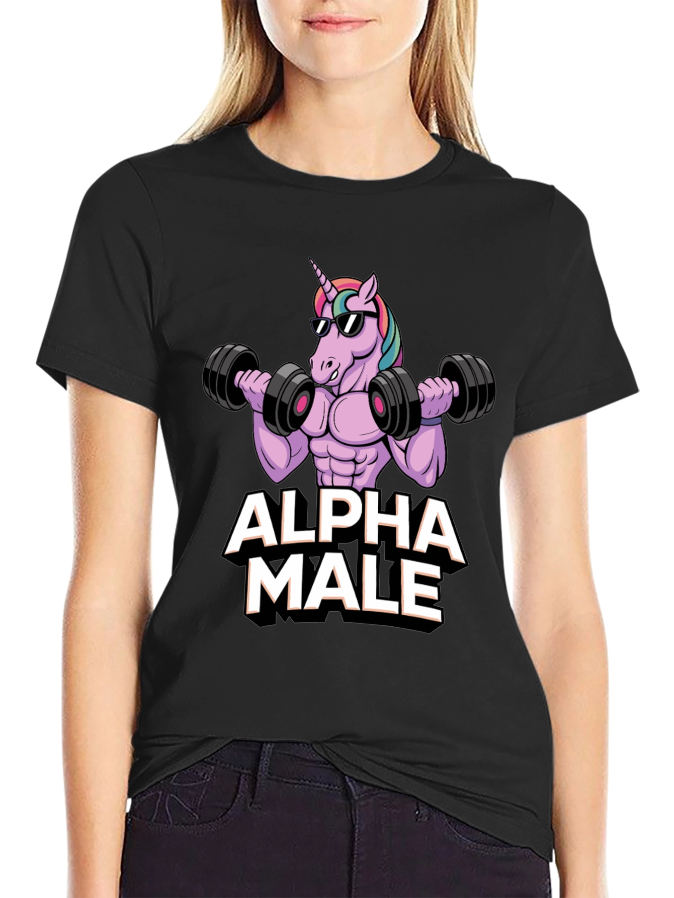 Alpha Male Unicorn T-Shirt | Workout Motivation Tee