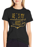 Hes My Midnight Kiss Graphic Tee