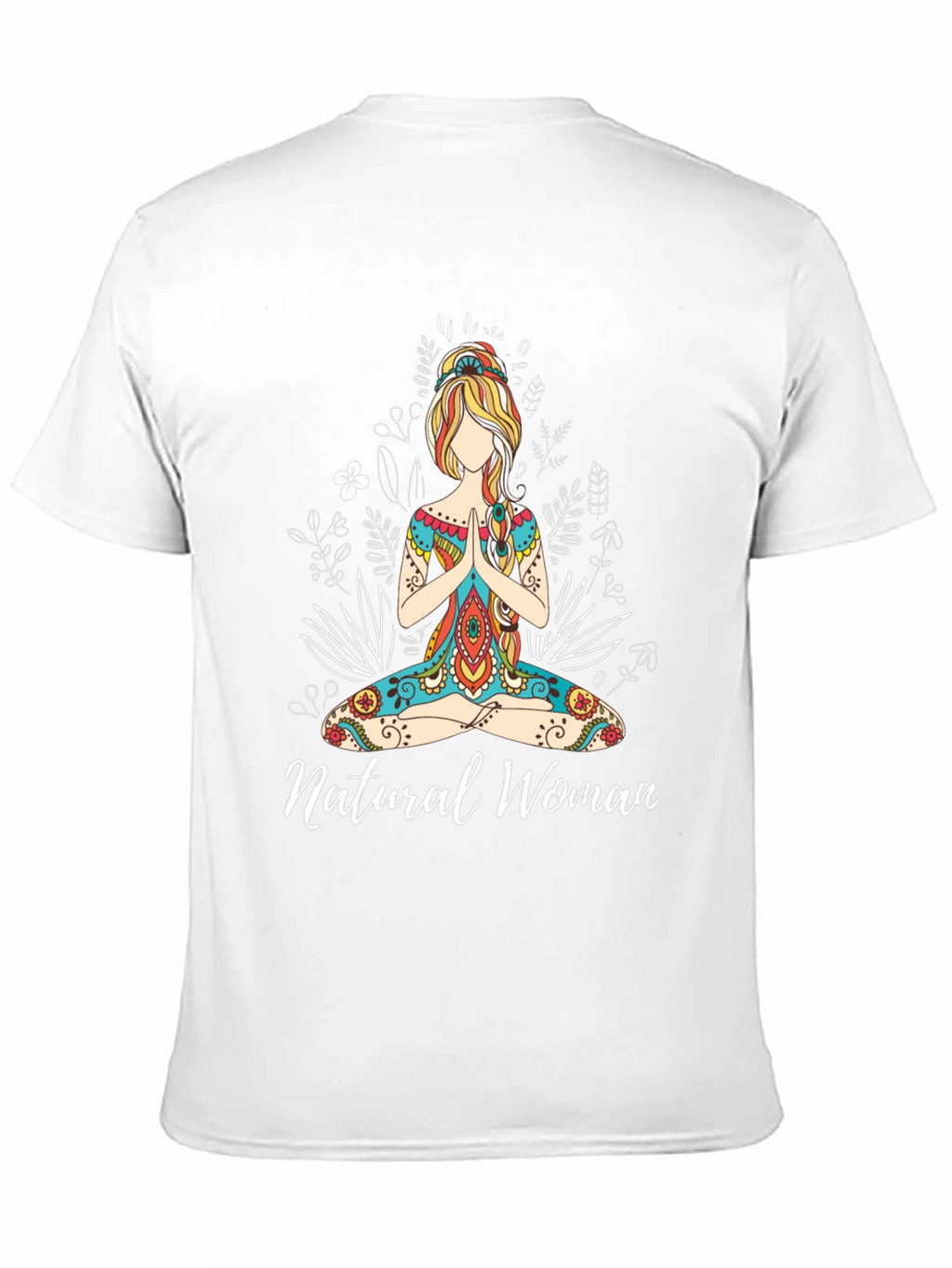 Natural Woman Yoga Graphic Tee - Black