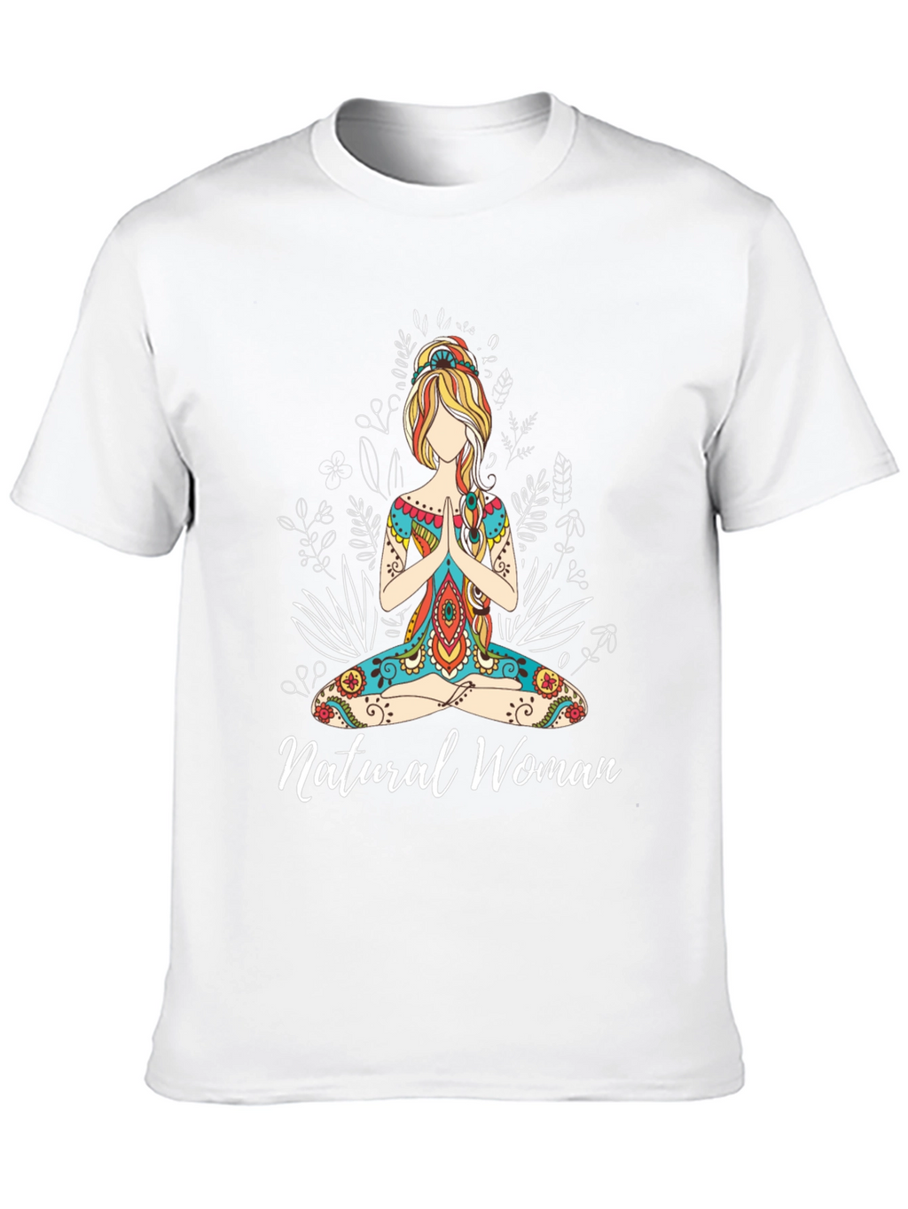 Natural Woman Yoga Graphic Tee - Black