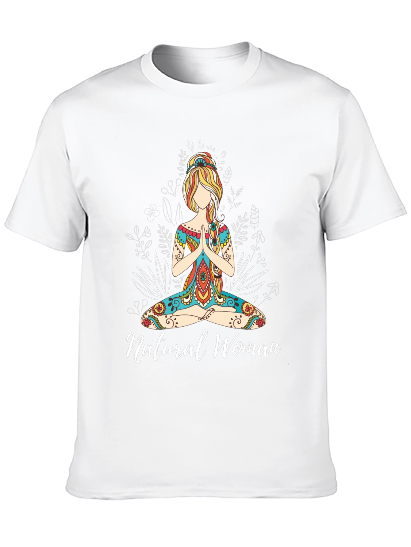 Natural Woman Yoga Graphic Tee - Black
