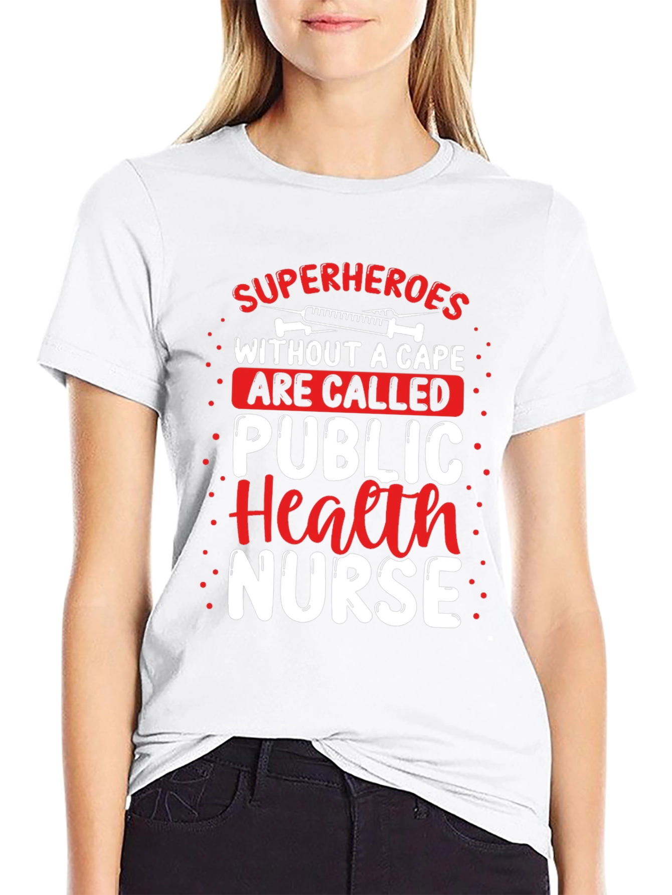 Public Health Nurse Superhero T-Shirt