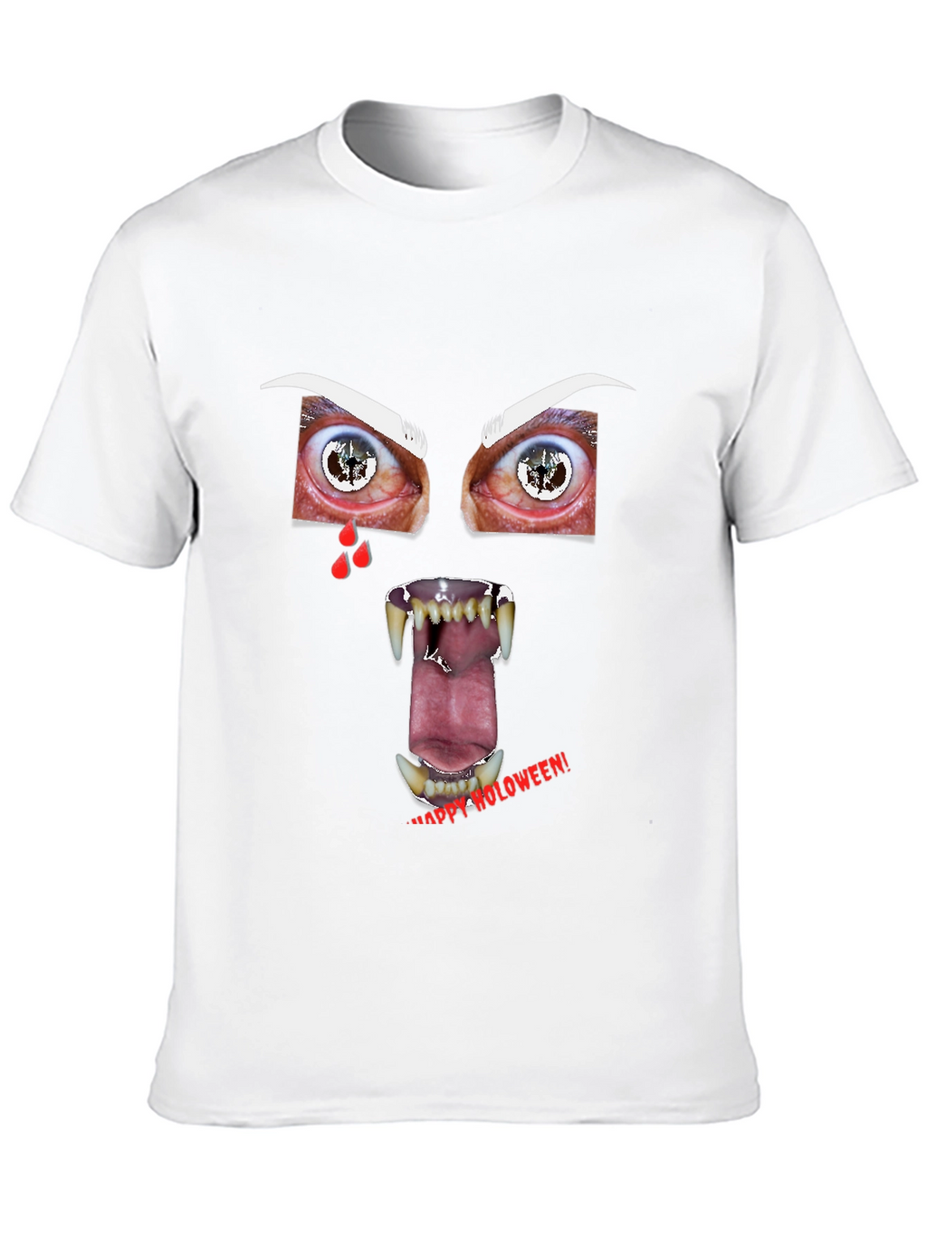Scary Vampire Face Halloween T-Shirt