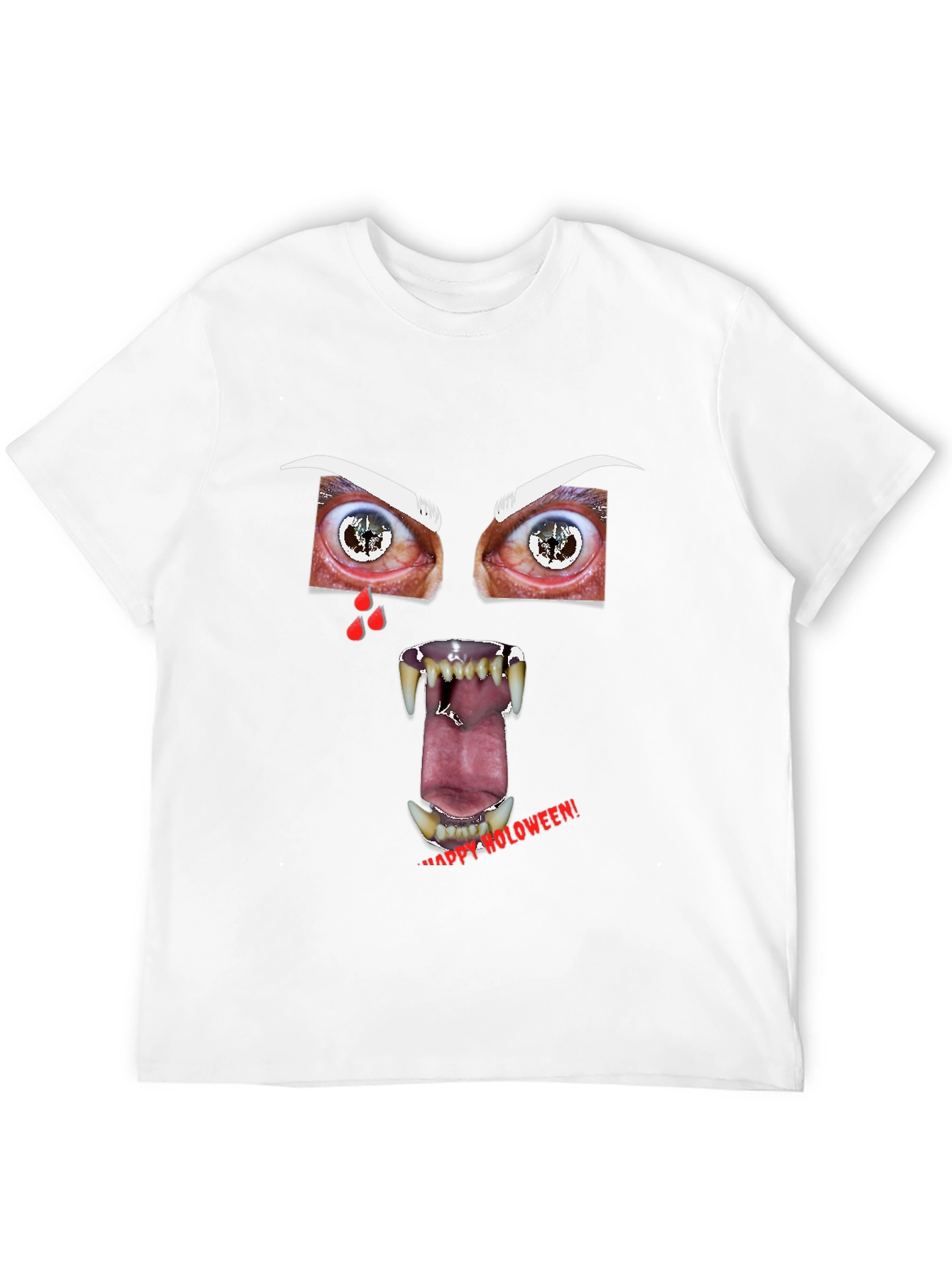 Scary Vampire Face Halloween T-Shirt