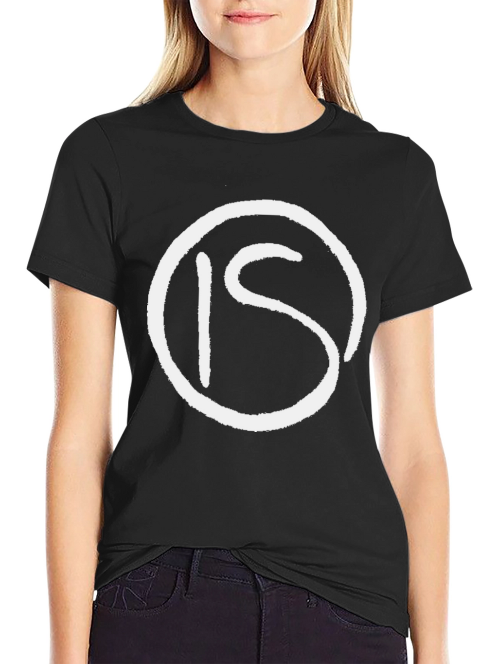 IS Logo T-Shirt - Soft Cotton Blend Casual Style