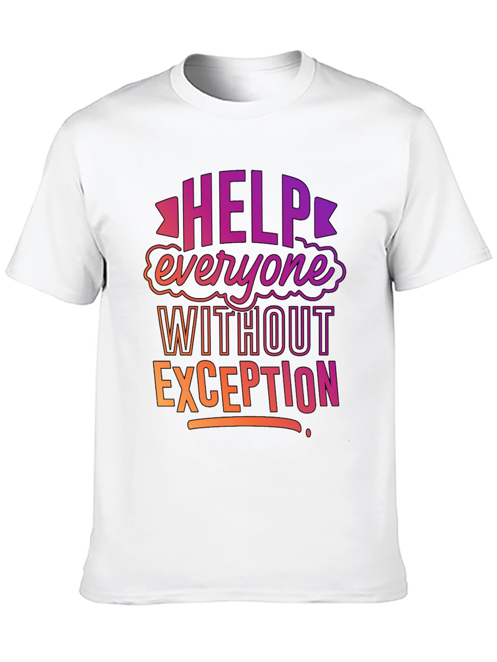 Help Everyone Black Graphic Tee