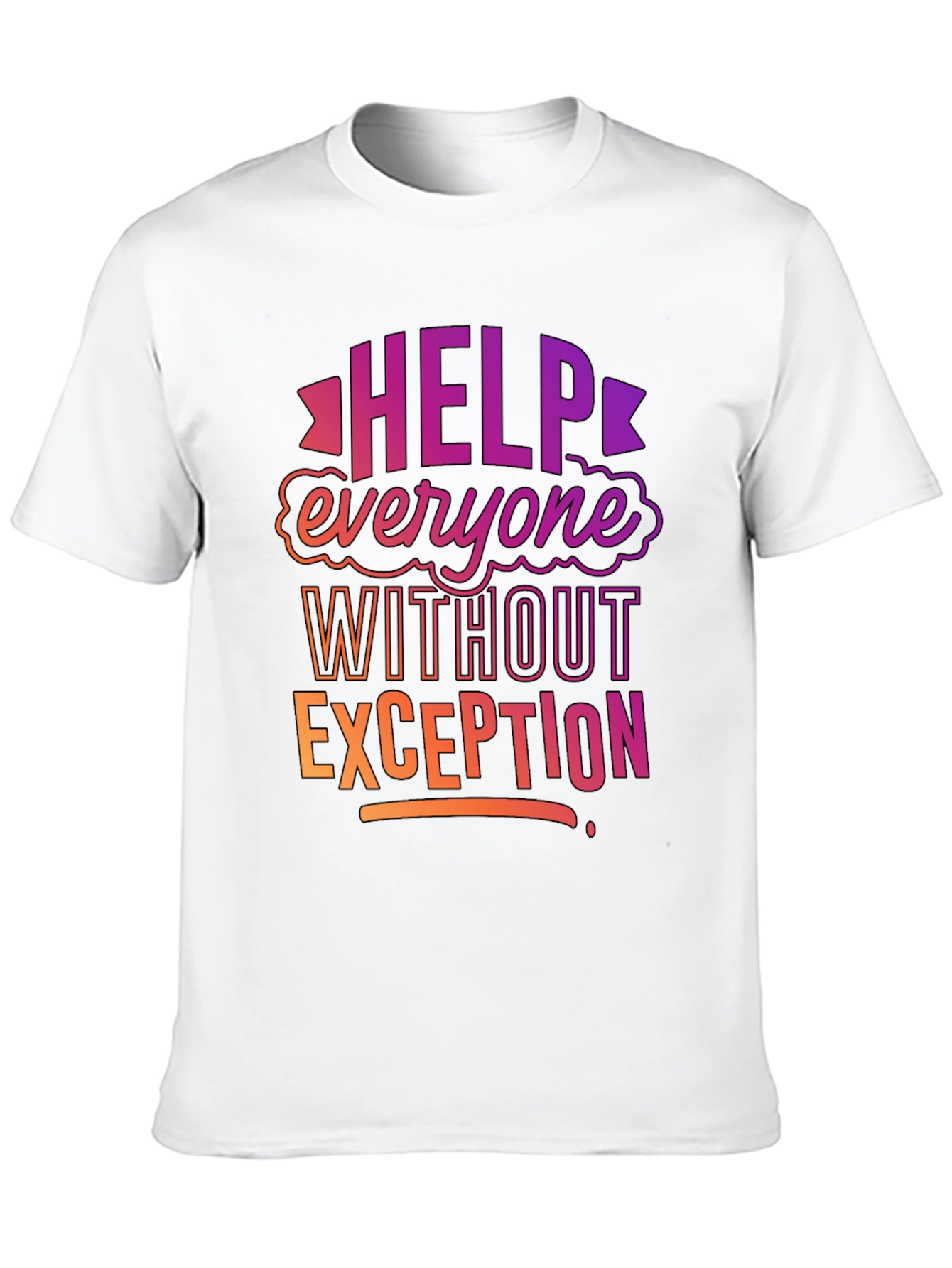 Help Everyone Black Graphic Tee