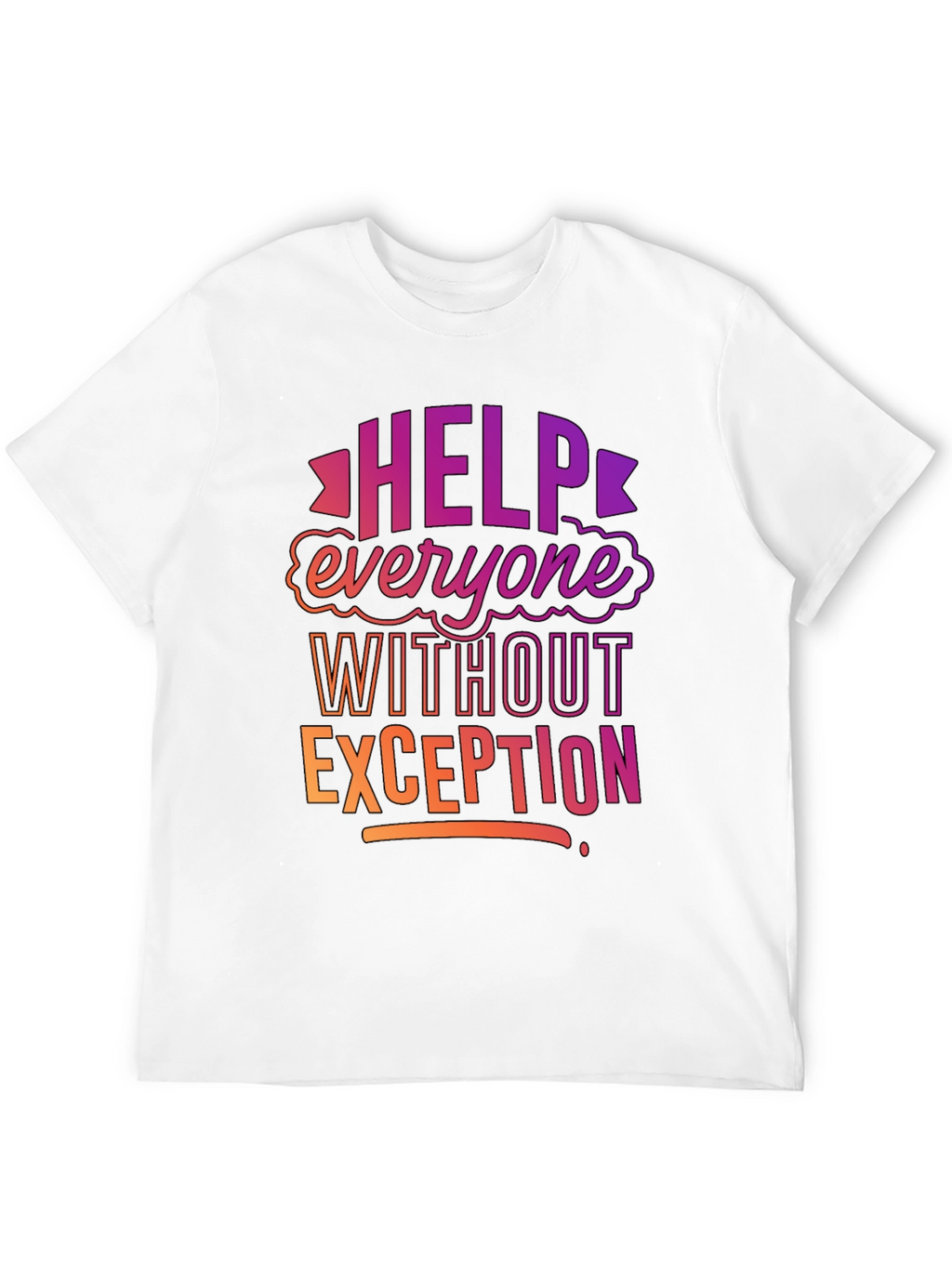 Help Everyone Black Graphic Tee