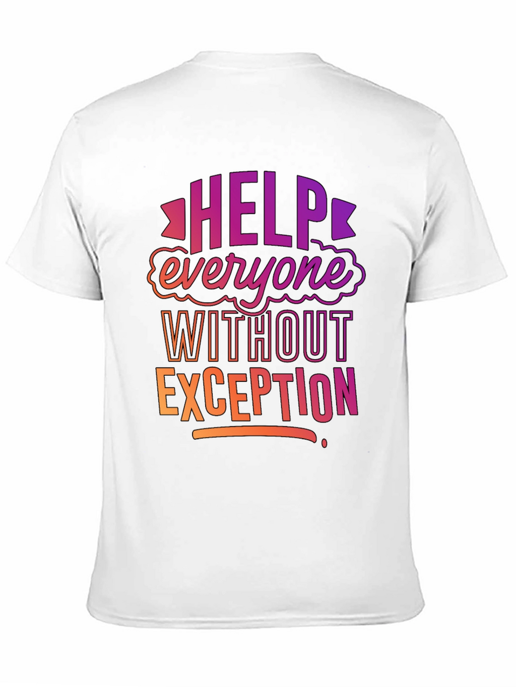 Help Everyone Black Graphic Tee