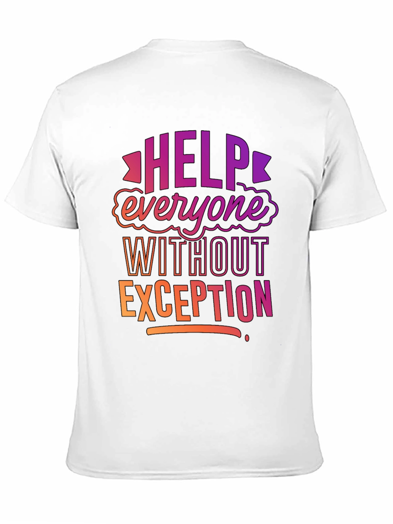 Help Everyone Black Graphic Tee