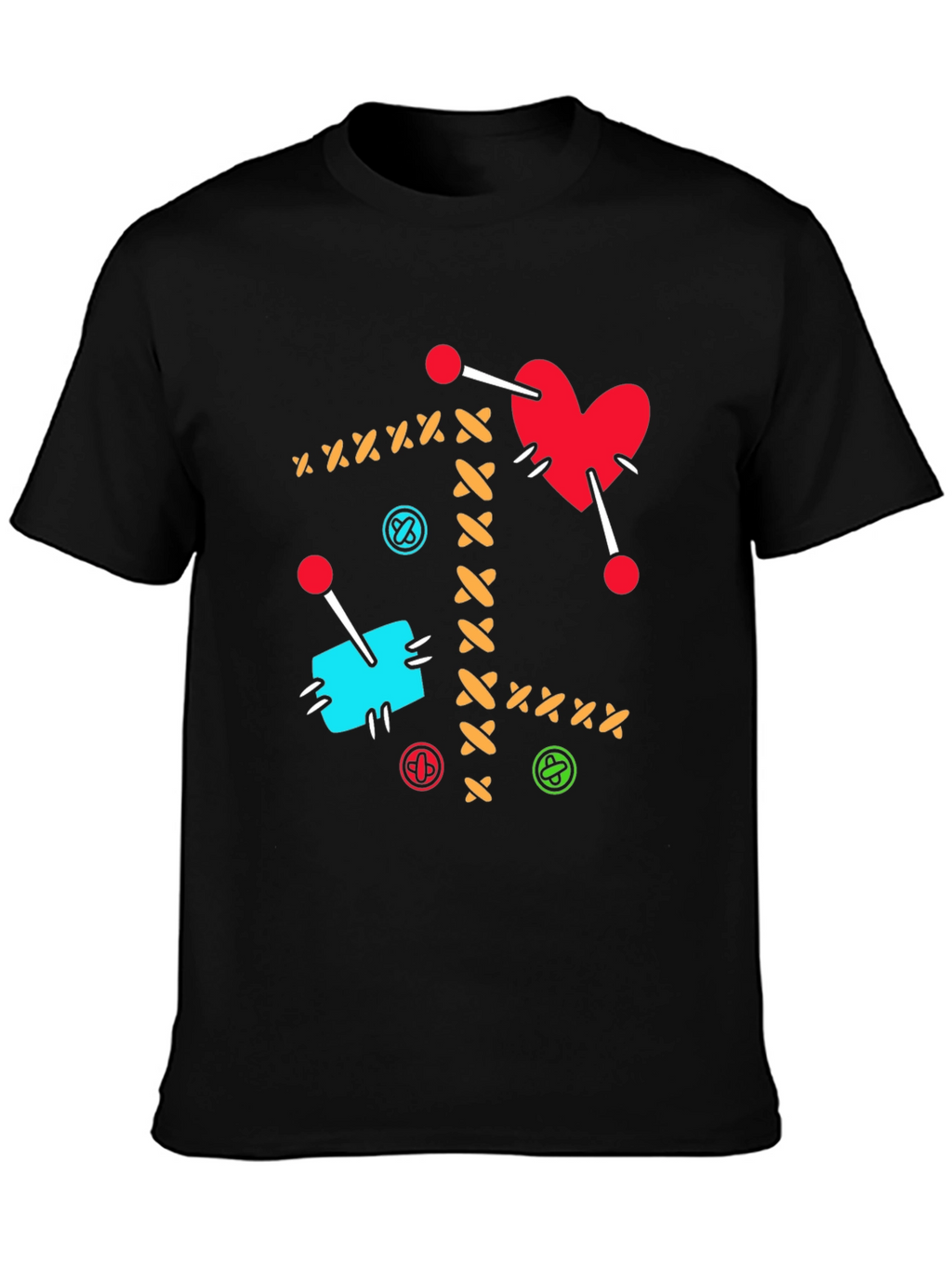 Voodoo Heart T-Shirt - Sewn Design