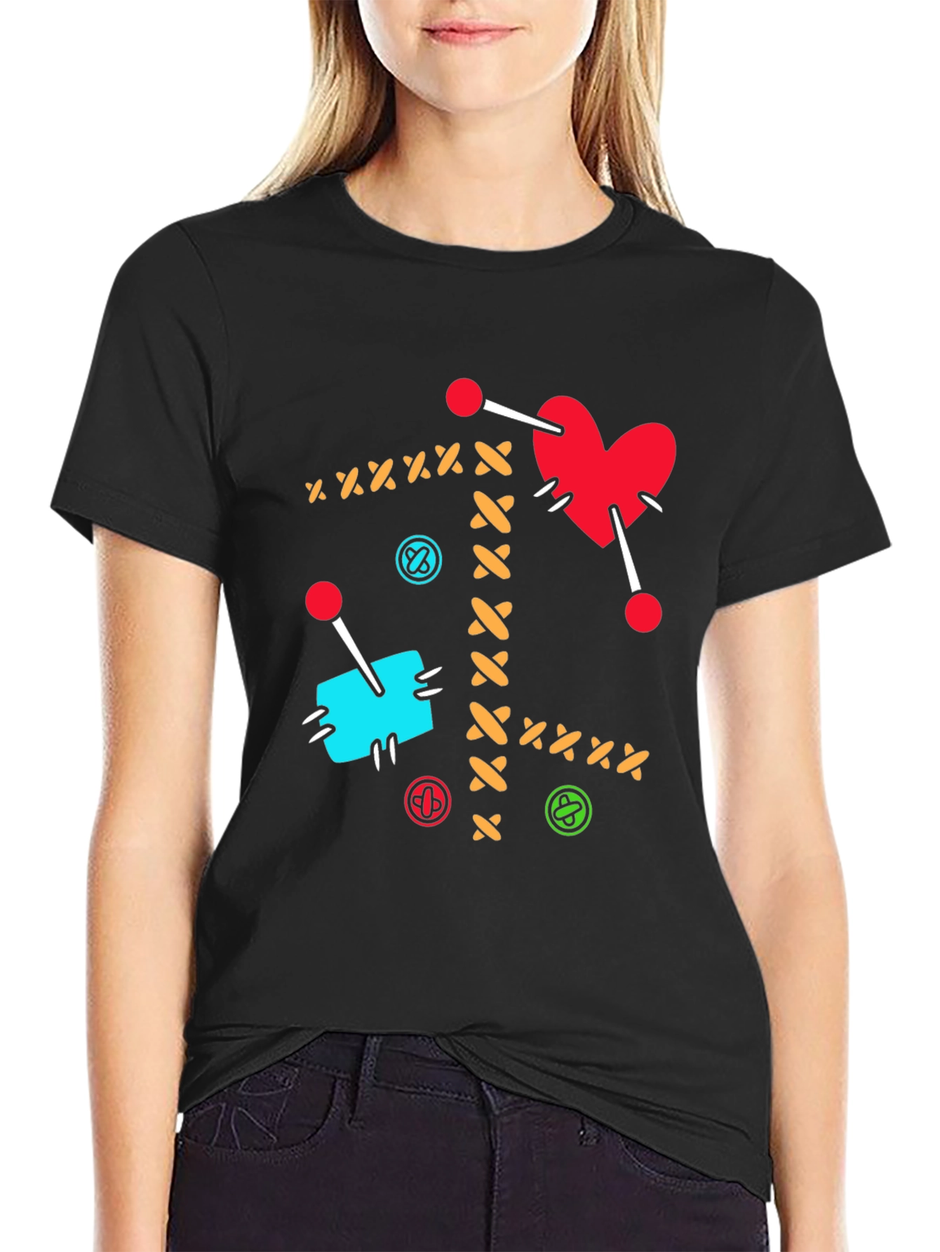Voodoo Heart T-Shirt - Sewn Design