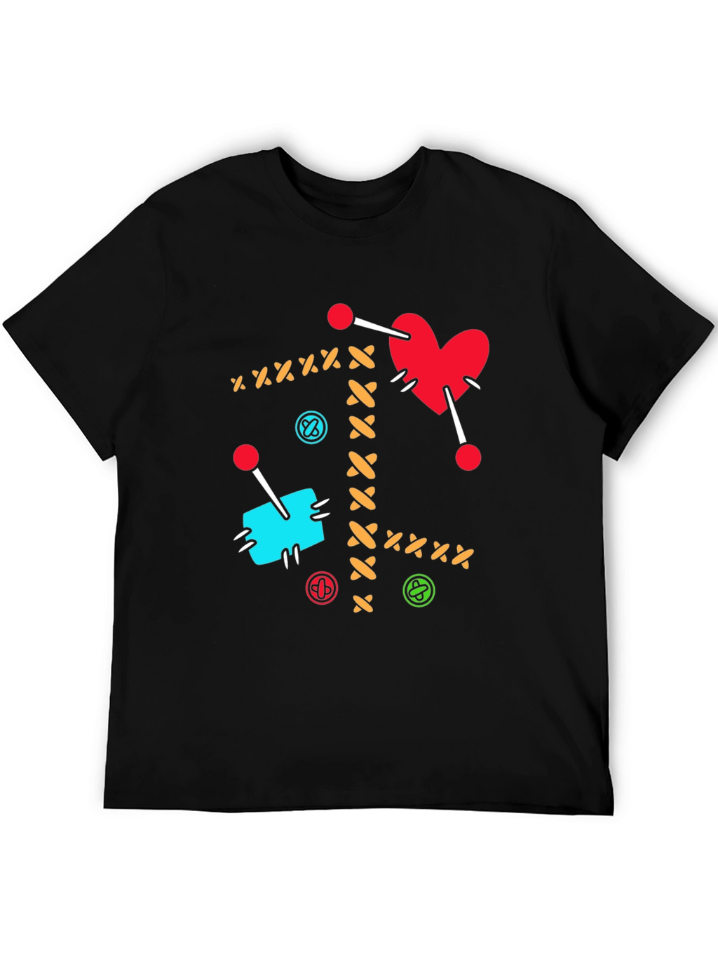 Voodoo Heart T-Shirt - Sewn Design