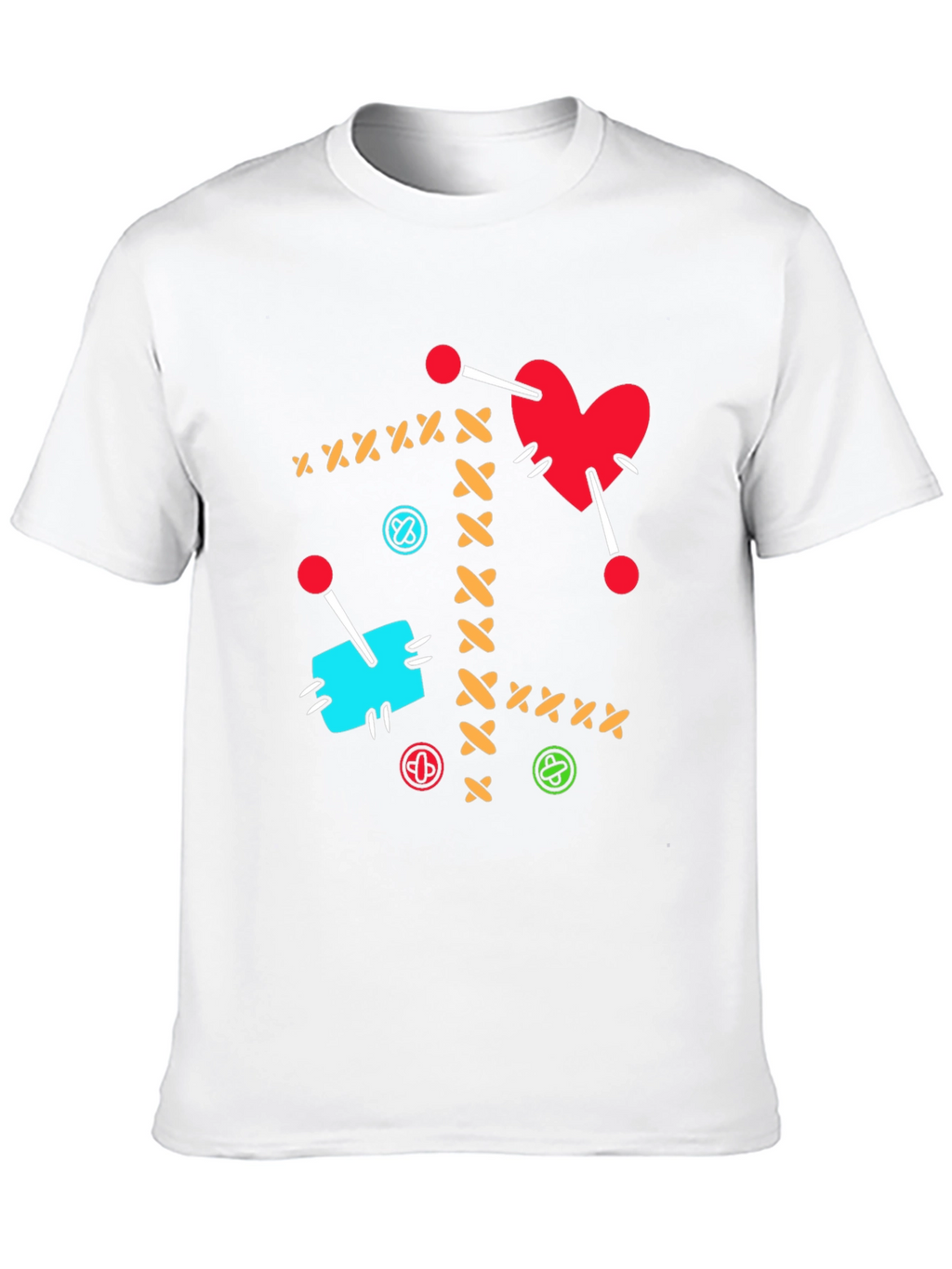 Voodoo Heart T-Shirt - Sewn Design