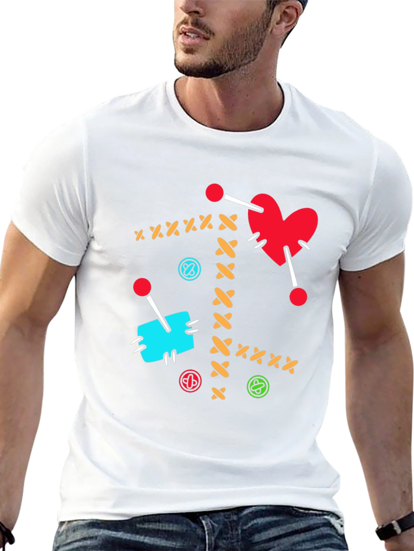 Voodoo Heart T-Shirt - Sewn Design