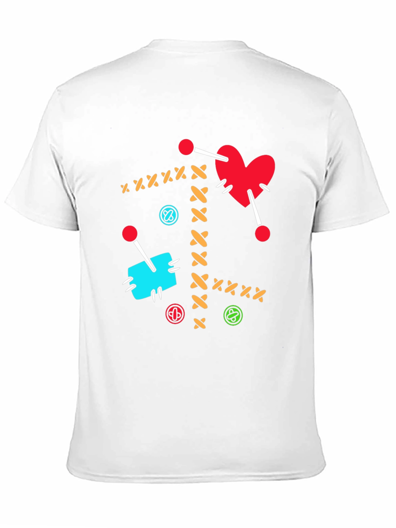 Voodoo Heart T-Shirt - Sewn Design
