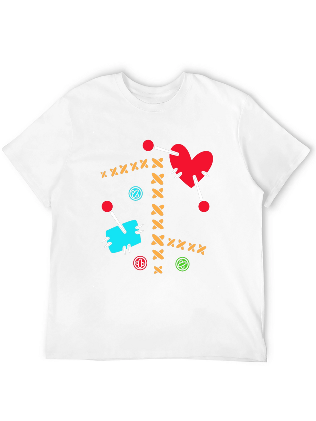 Voodoo Heart T-Shirt - Sewn Design