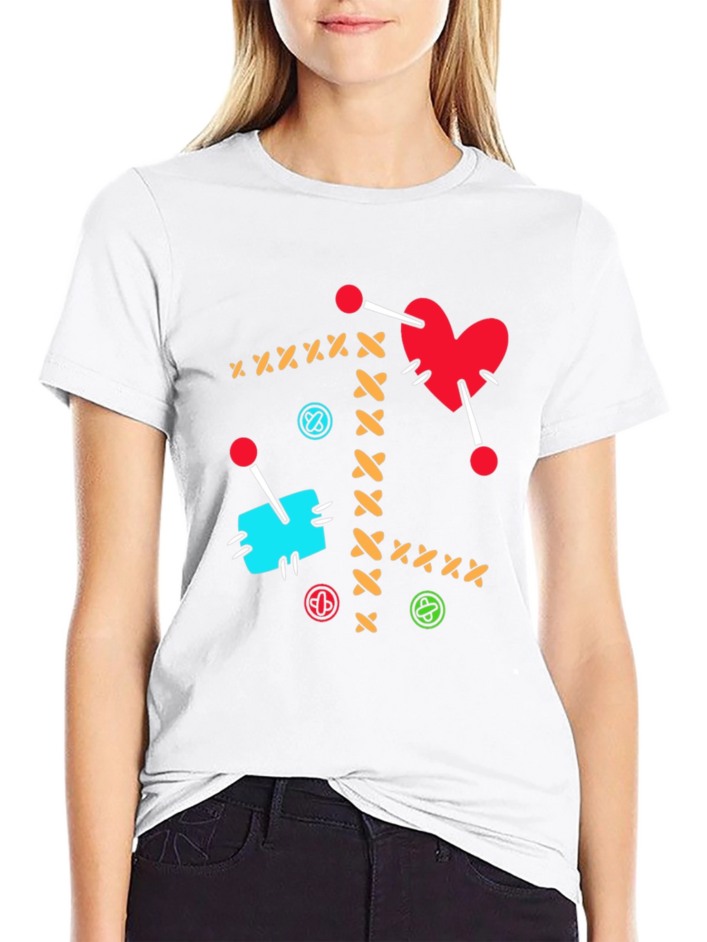 Voodoo Heart T-Shirt - Sewn Design
