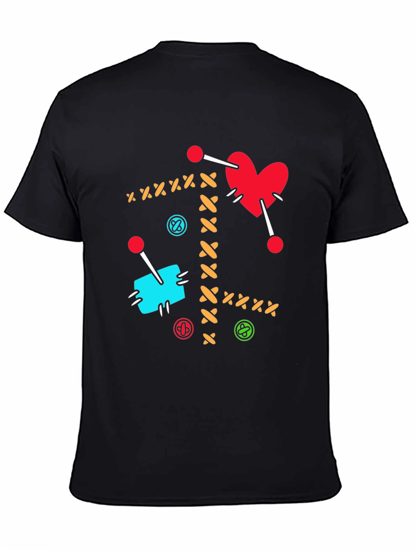 Voodoo Heart T-Shirt - Sewn Design