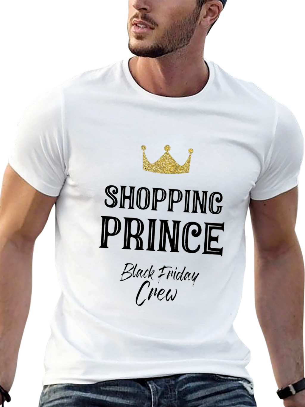 Shopping Prince Black Friday Crew T-Shirt