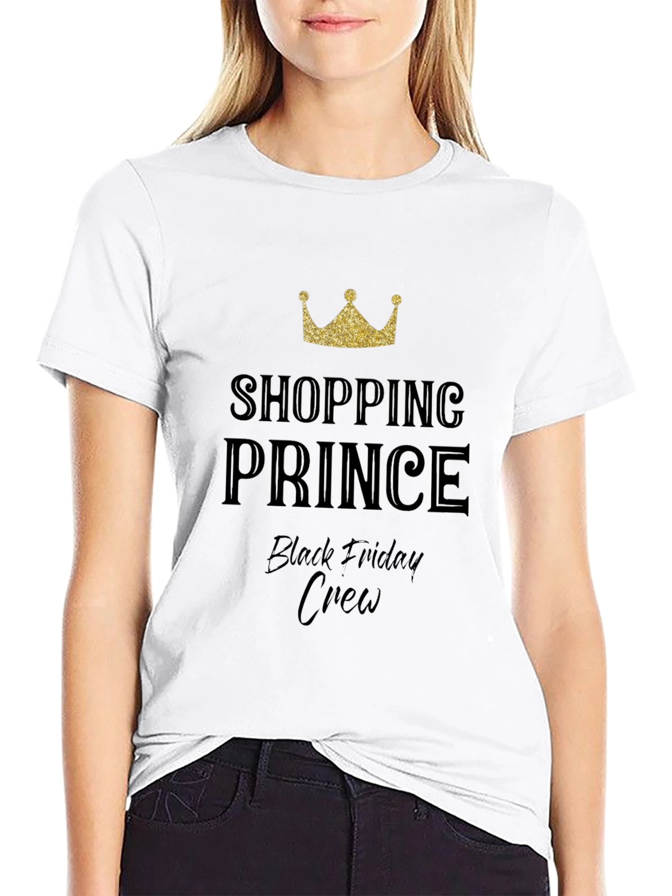 Shopping Prince Black Friday Crew T-Shirt