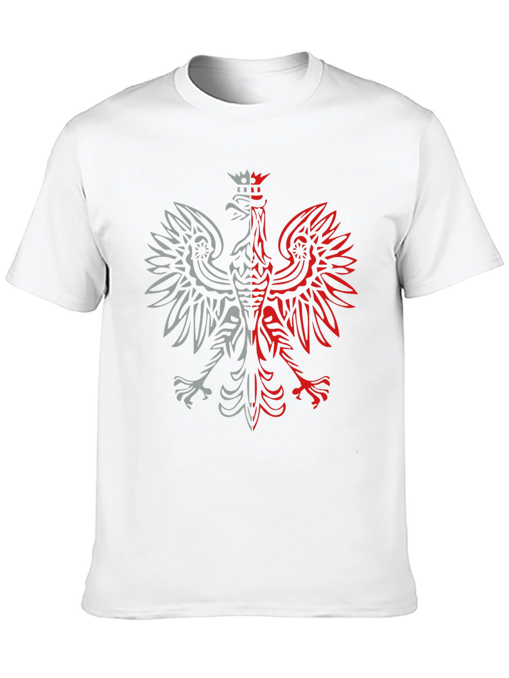 Polish Eagle Graphic Tee - Black Patriotic Shirt