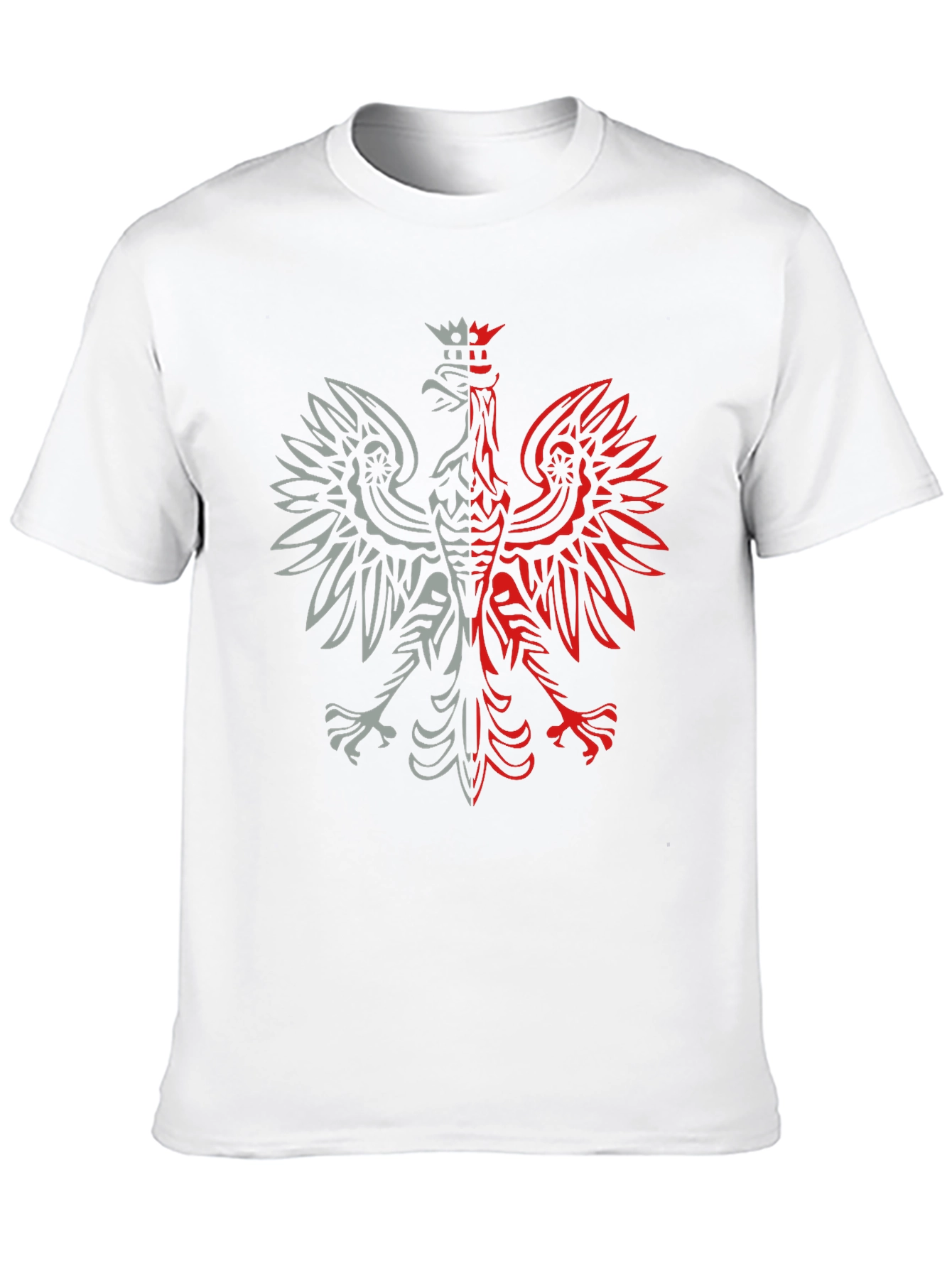 Polish Eagle Graphic Tee - Black Patriotic Shirt
