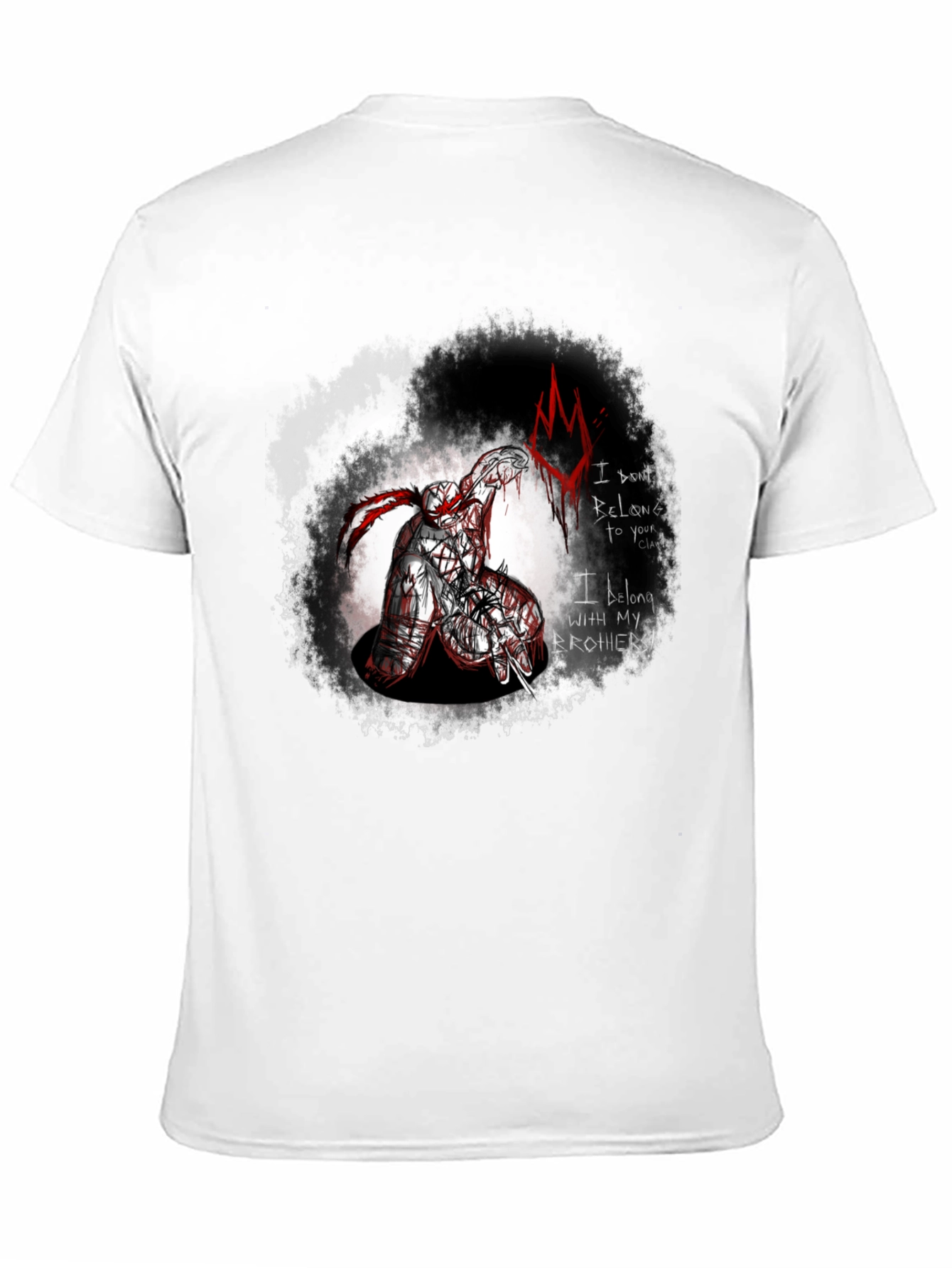 Brothers Clan Graphic Tee - Edgy Black T-Shirt