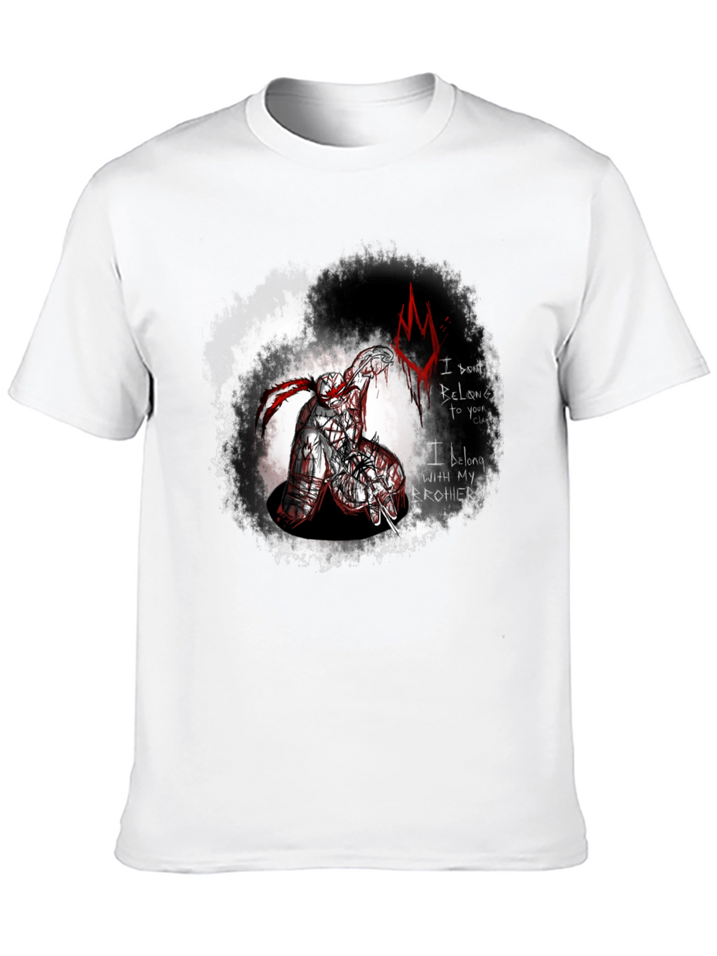 Brothers Clan Graphic Tee - Edgy Black T-Shirt