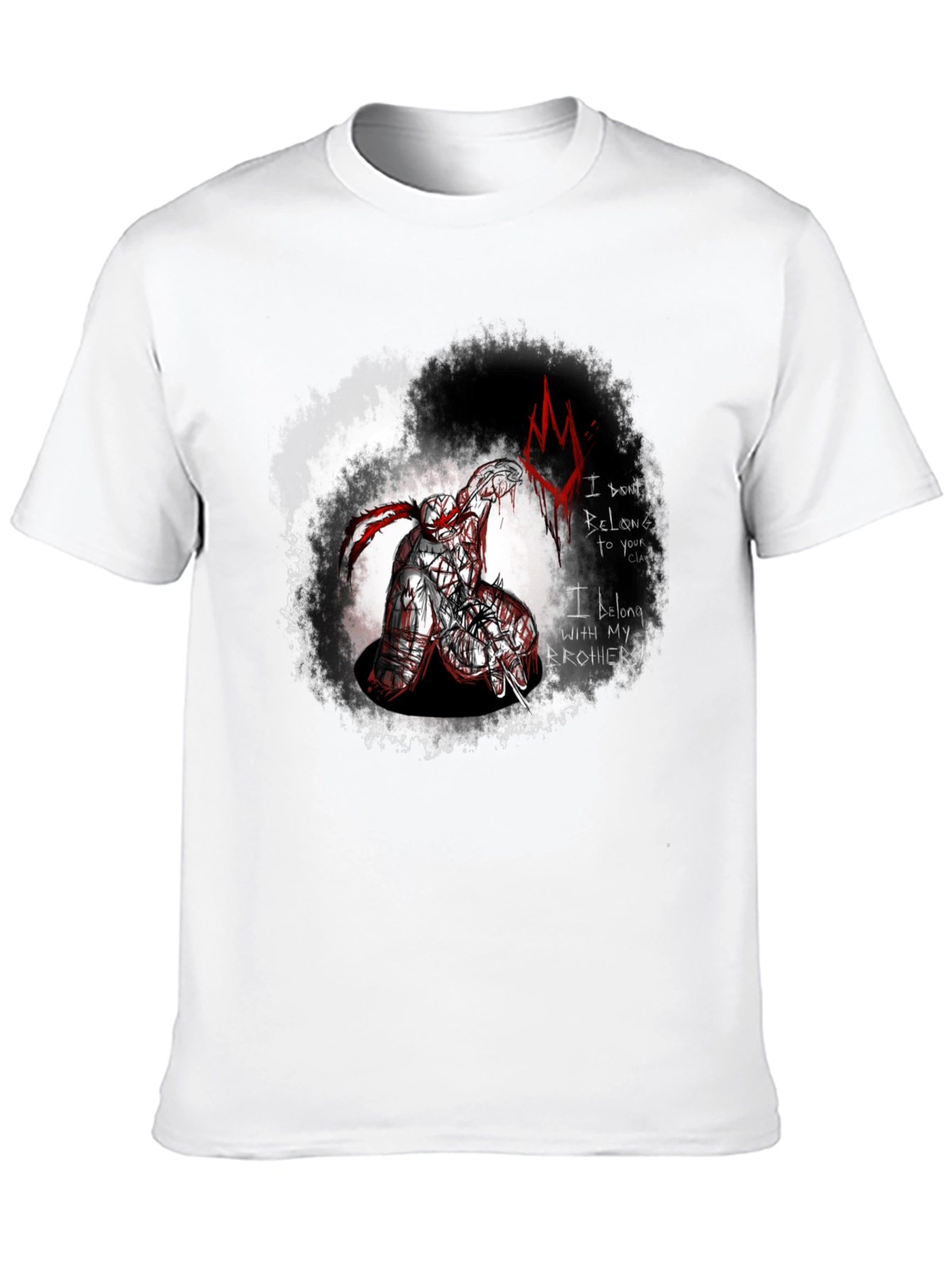 Brothers Clan Graphic Tee - Edgy Black T-Shirt
