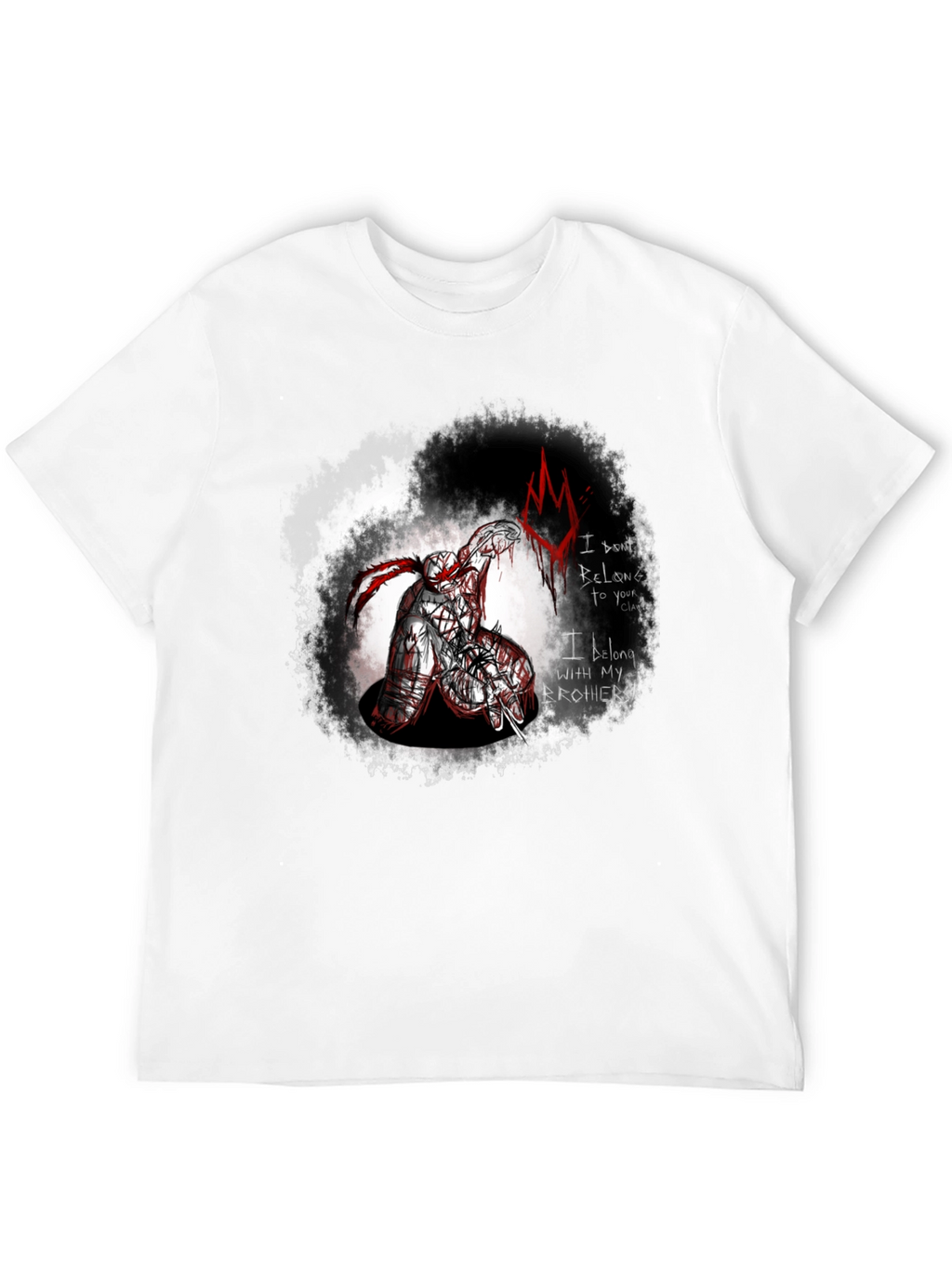 Brothers Clan Graphic Tee - Edgy Black T-Shirt