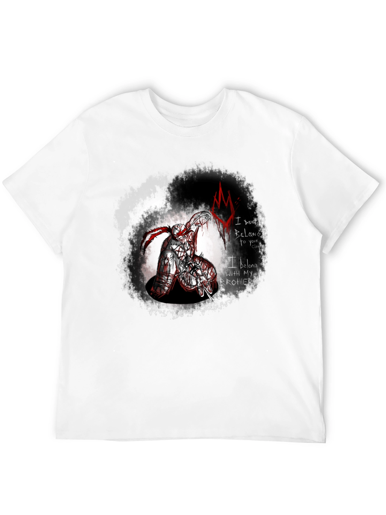 Brothers Clan Graphic Tee - Edgy Black T-Shirt