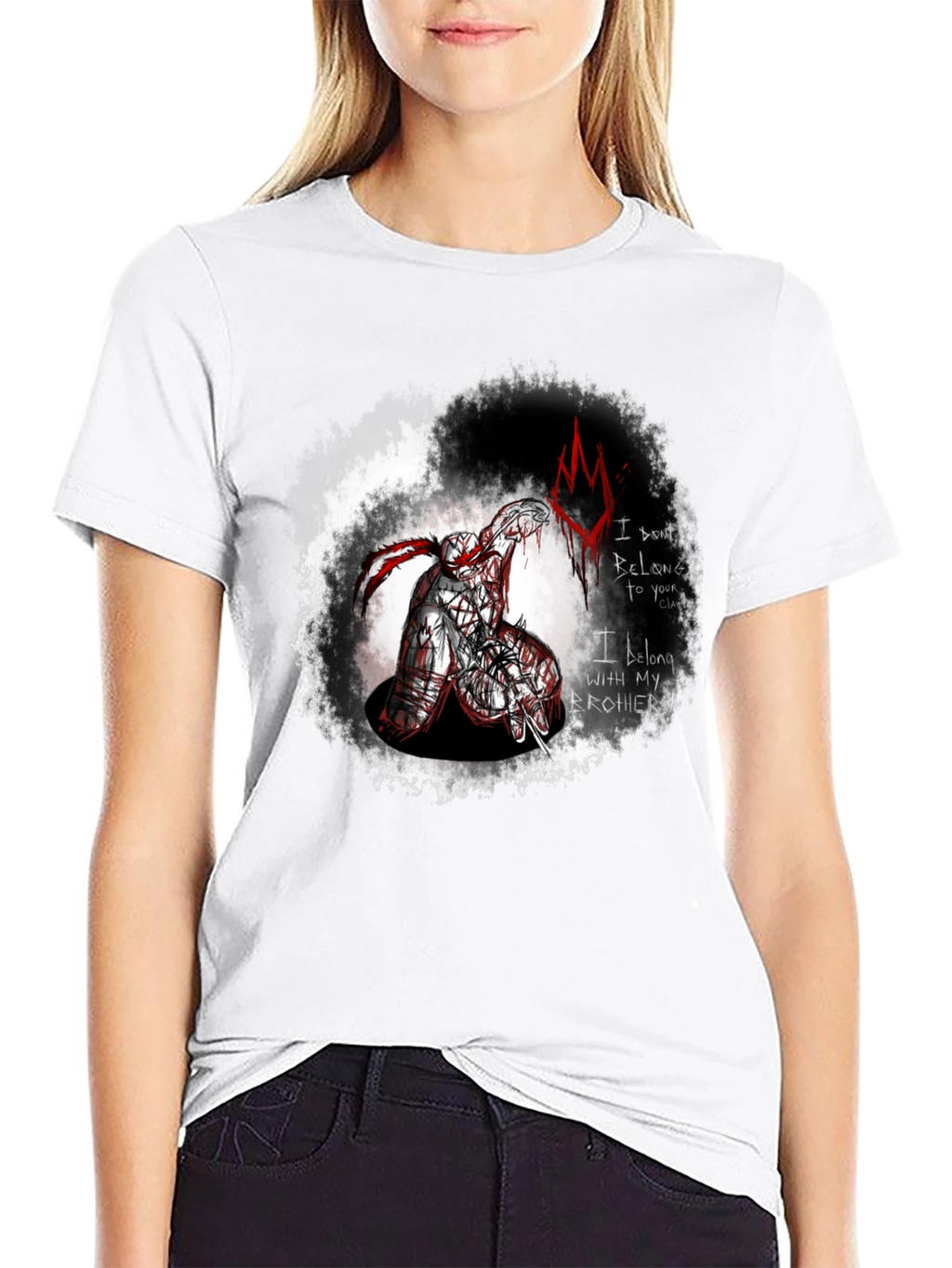 Brothers Clan Graphic Tee - Edgy Black T-Shirt