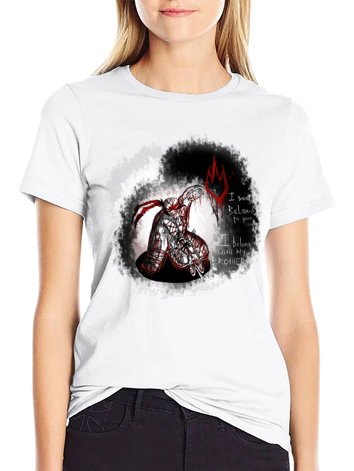 Brothers Clan Graphic Tee - Edgy Black T-Shirt