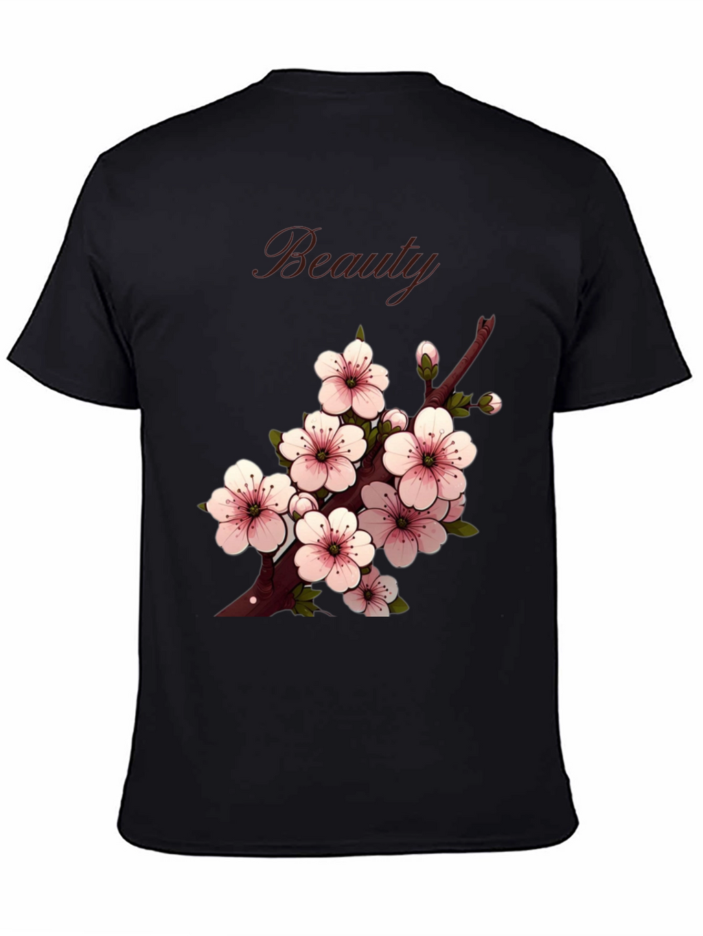 Beauty Cherry Blossom Graphic Tee - Stylish Casual Wear