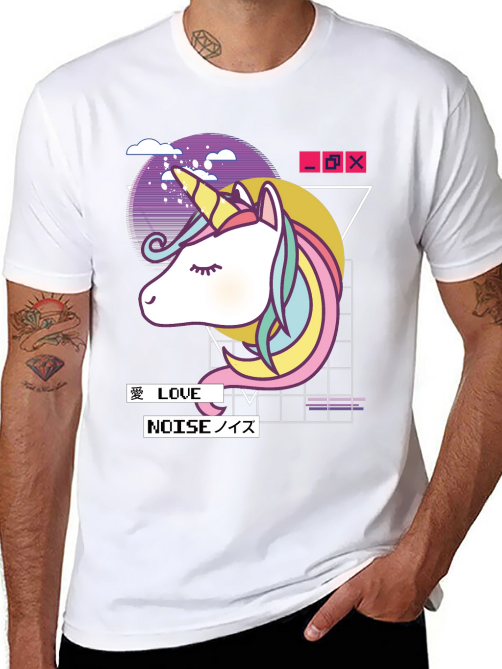 Unicorn Vaporwave Graphic T-Shirt