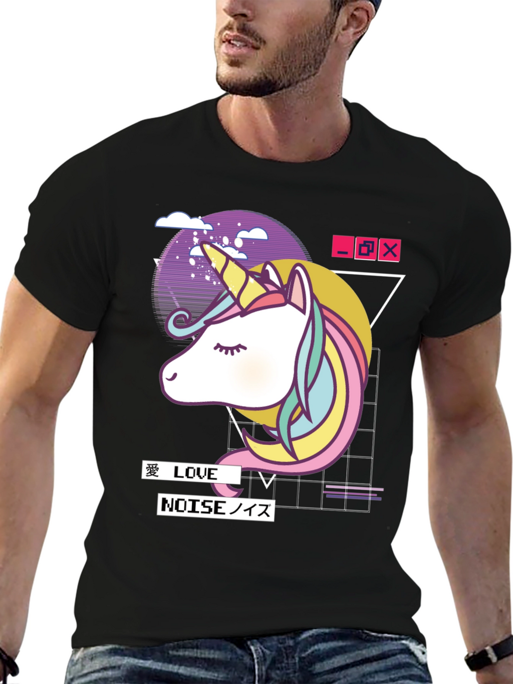 Unicorn Vaporwave Graphic T-Shirt