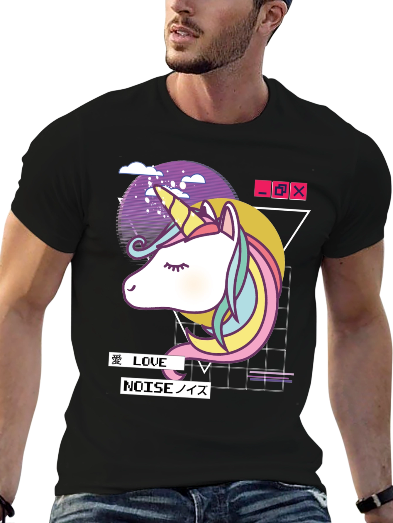 Unicorn Vaporwave Graphic T-Shirt